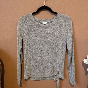 J. Crew Heather Gray Long Sleeve Top